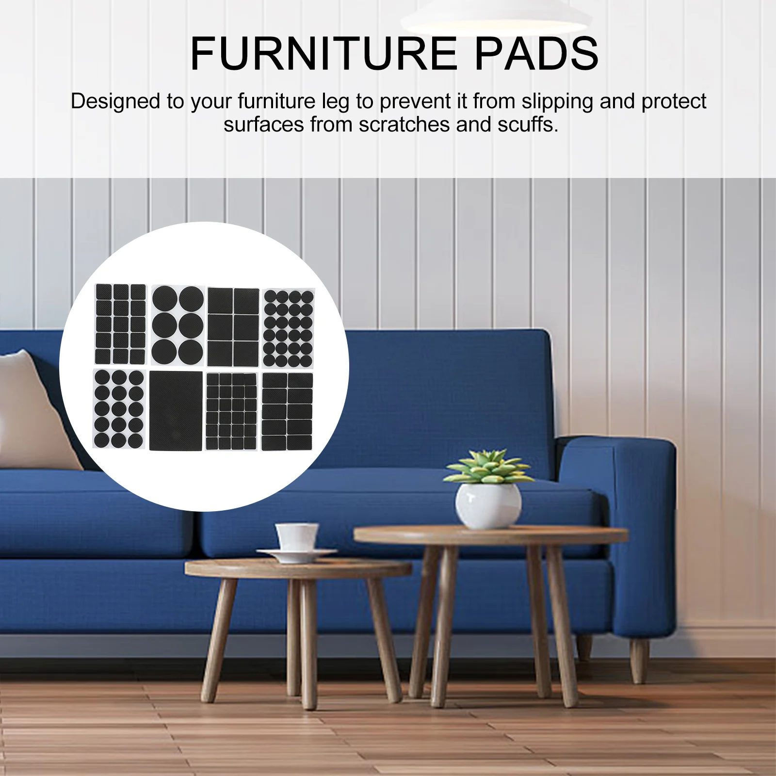 منصات الأثاث المضادة للانزلاق ذاتية اللصق غير قابلة للانزلاق كرسي الساق حماة للأرضيات الصلبة أقدام الأثاث منصات الأرضية #1