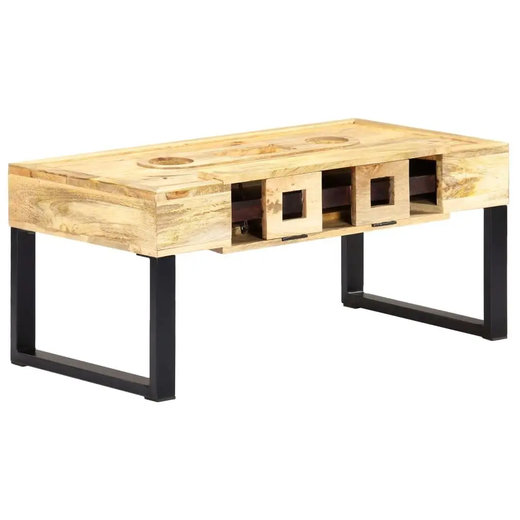 Stylish Cassette Coffee Table - 39.4x20.5x17.7 Solid Wood, Vintage Design, Home Furniture