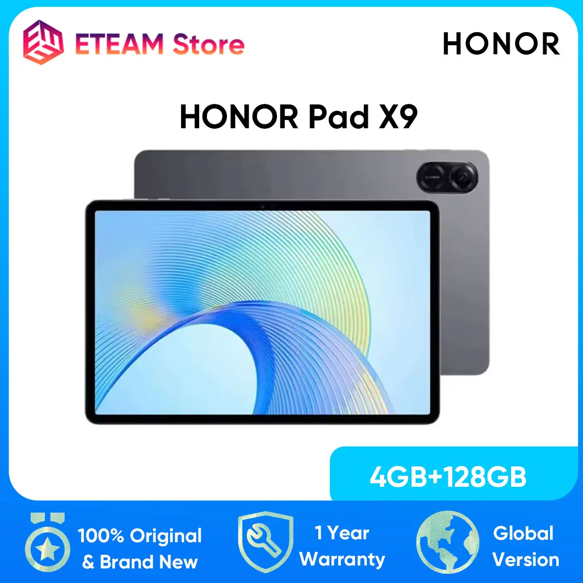 Versione globale HONOR Pad X9 4G LTE 11.5 '' 120Hz Grande schermo Snapdragon 685 Android 13 MagicOS 7.1 Octa-core 7250mAh Batteria