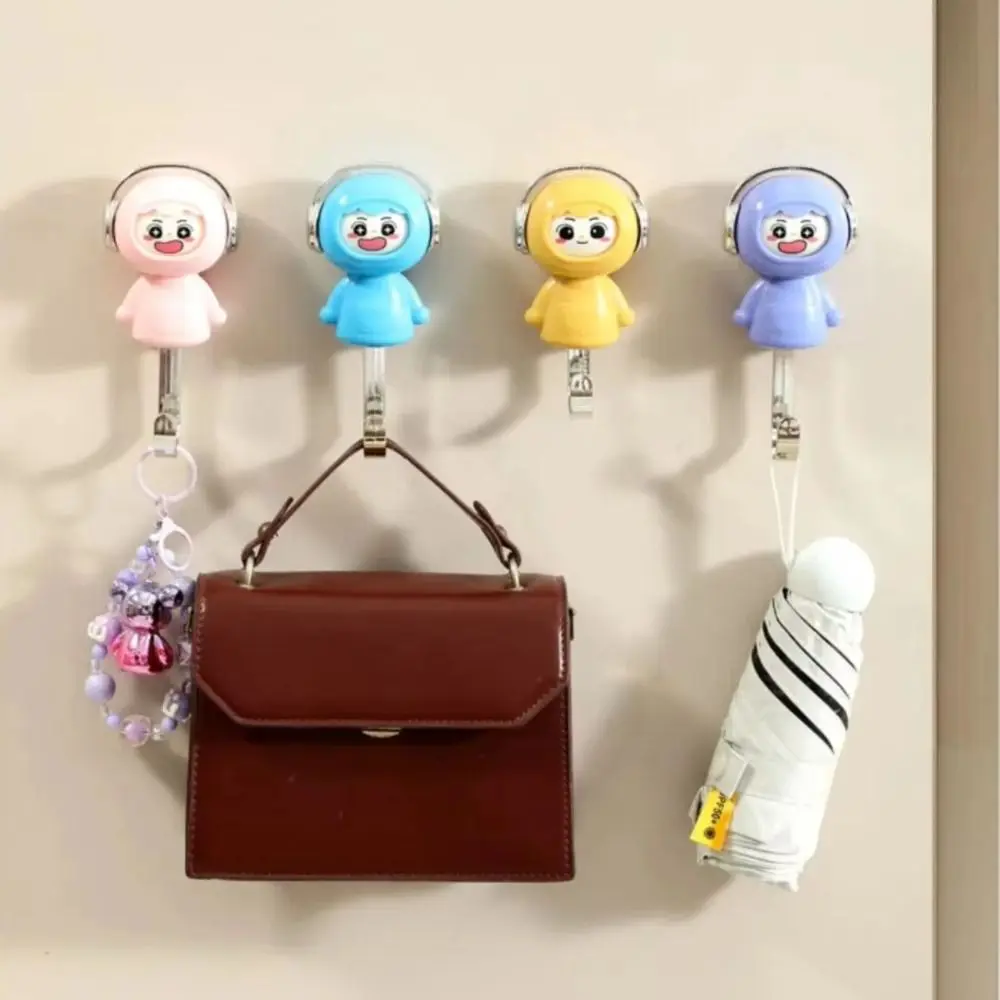 

Cartoon Design Face Changing Hook Cute Style No Hole Decorative Hooks Moisture-proof High Load-bearing Capacity