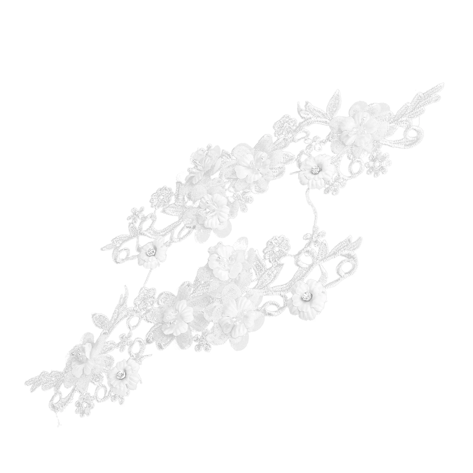 

Premium Diy Lace Ribbon Band For Wedding Sewing Costume Party Decor White Flower Ribbon Craft Home Textile Trimming