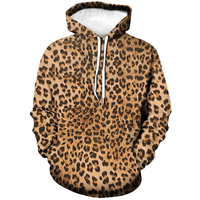 Fashion Leopard Pattern Hoodie Men 3D Printing Zebra Graphic Sweatshirt Streetwear Long Sleeve Pullovers Autumn Casual Hoodies
