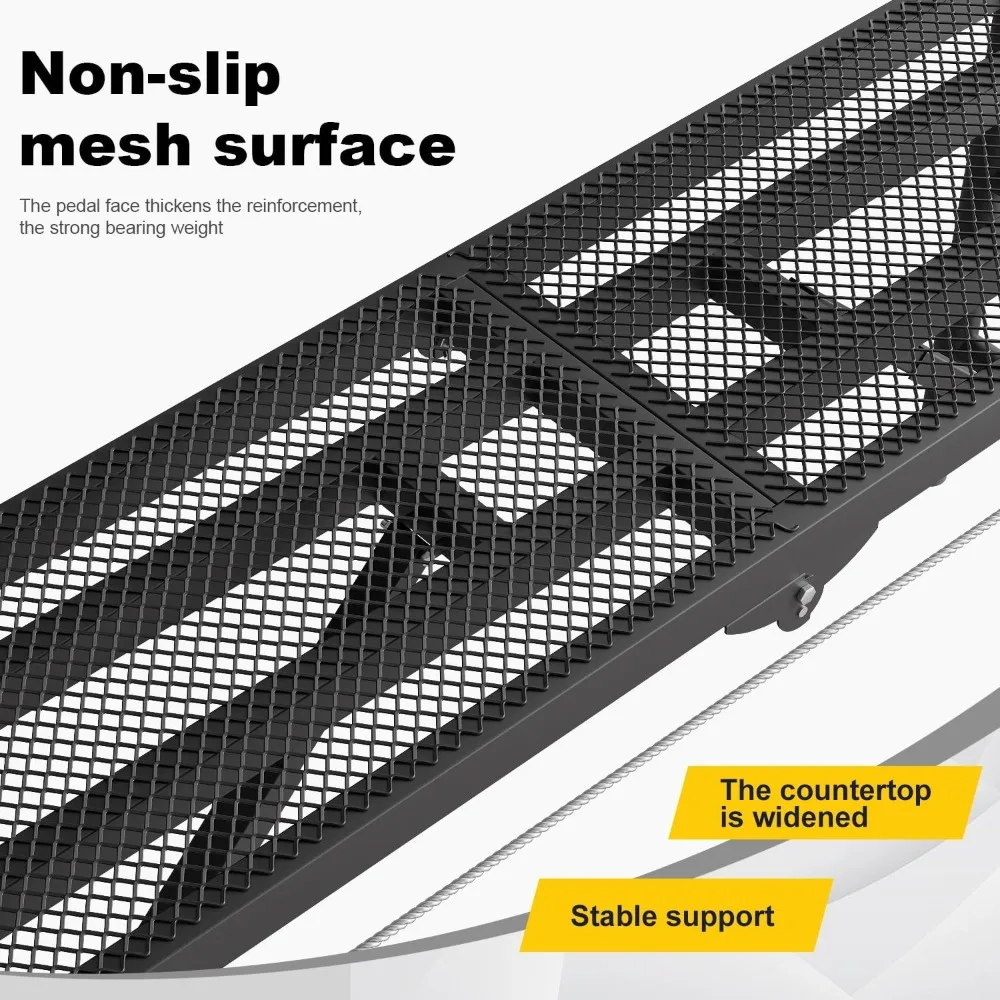 منصة عمل محمولة شديدة التحمل مع 5 ارتفاعات قابلة للتعديل، 31-46 بوصة، سعة 660 رطل