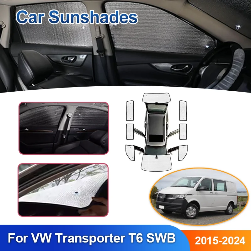 

Солнцезащитные козырьки для автомобиля Volkswagen VW Transporter Multivan T6 SWB 2015-2024, полное покрытие лобового стекла, солнцезащитный козырек, автоаксессуары
