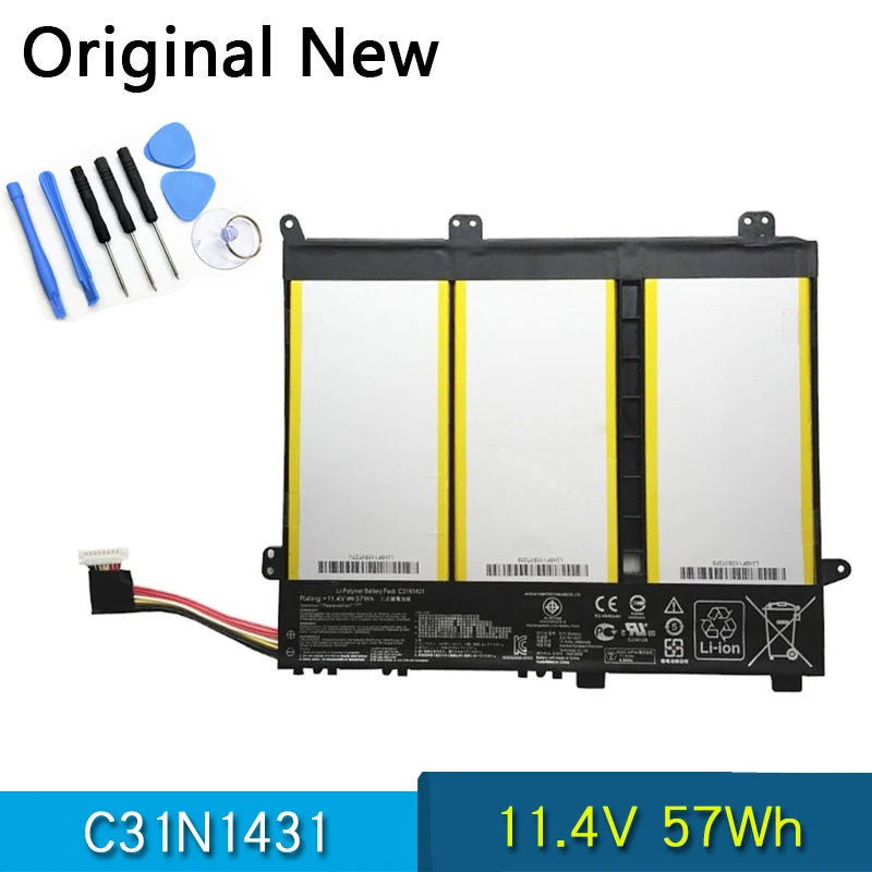 Новый оригинальный C31N1431 Аккумулятор для ноутбука ASUS EeeBook E403S E403SA E403SA-WX0002H VivoBook E403NA 11,4 V 57Wh