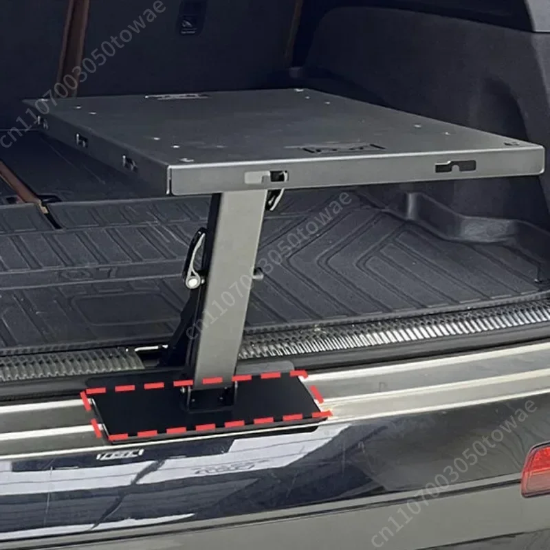 Foldable Car Tailgate , Adjus Height Rear Door , Por Desk for SUV Truck Off-Road Vehicle Outdoor Camping
