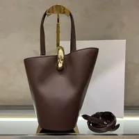 2025 new Ja asymmetric women's bag, leather bucket bag, vegetable basket, diagonal cross handbag, shoulder bag