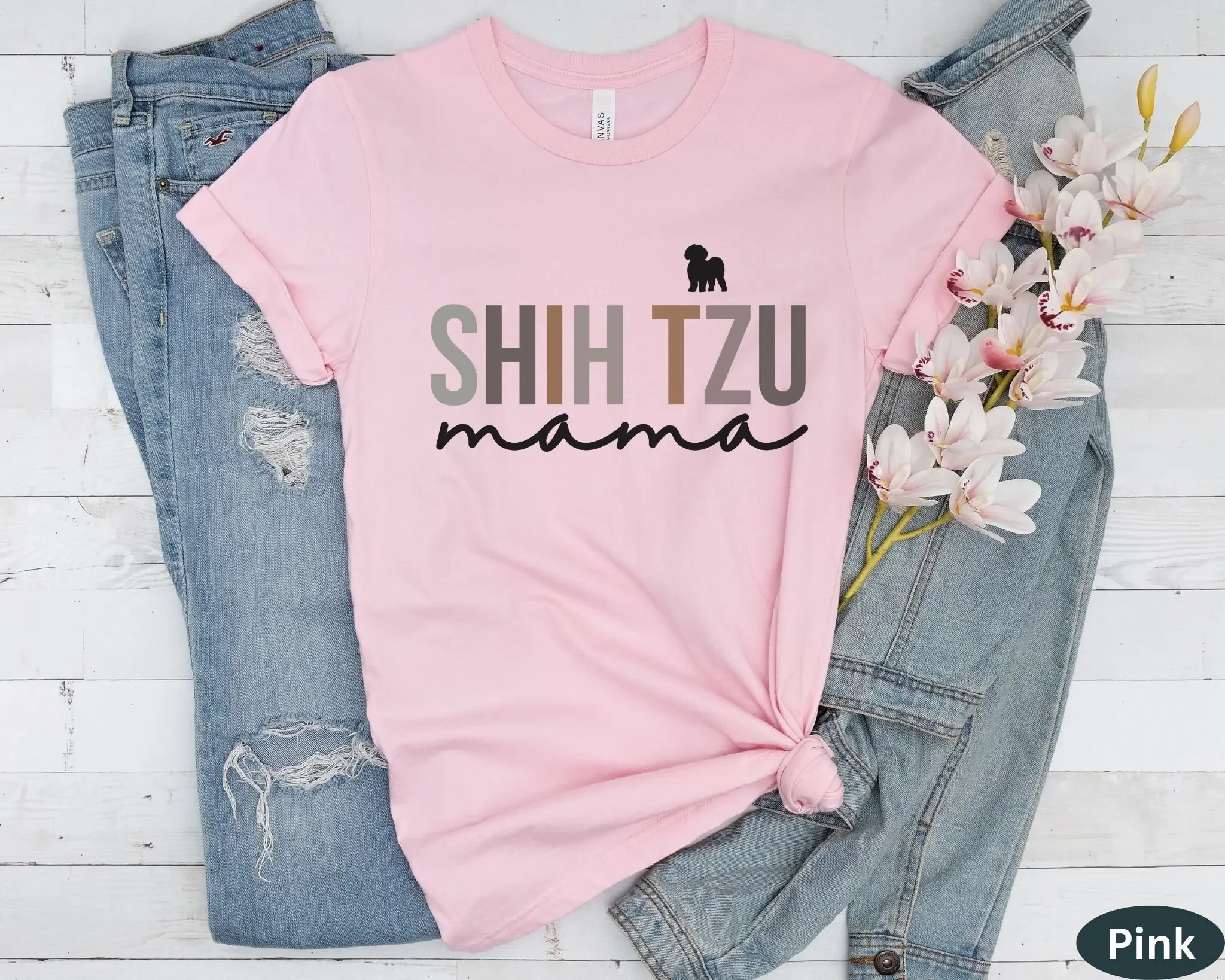 

Футболка Shih Tzu Shihtzu S для собак, мамы, человека, мамы для людей, Рождества