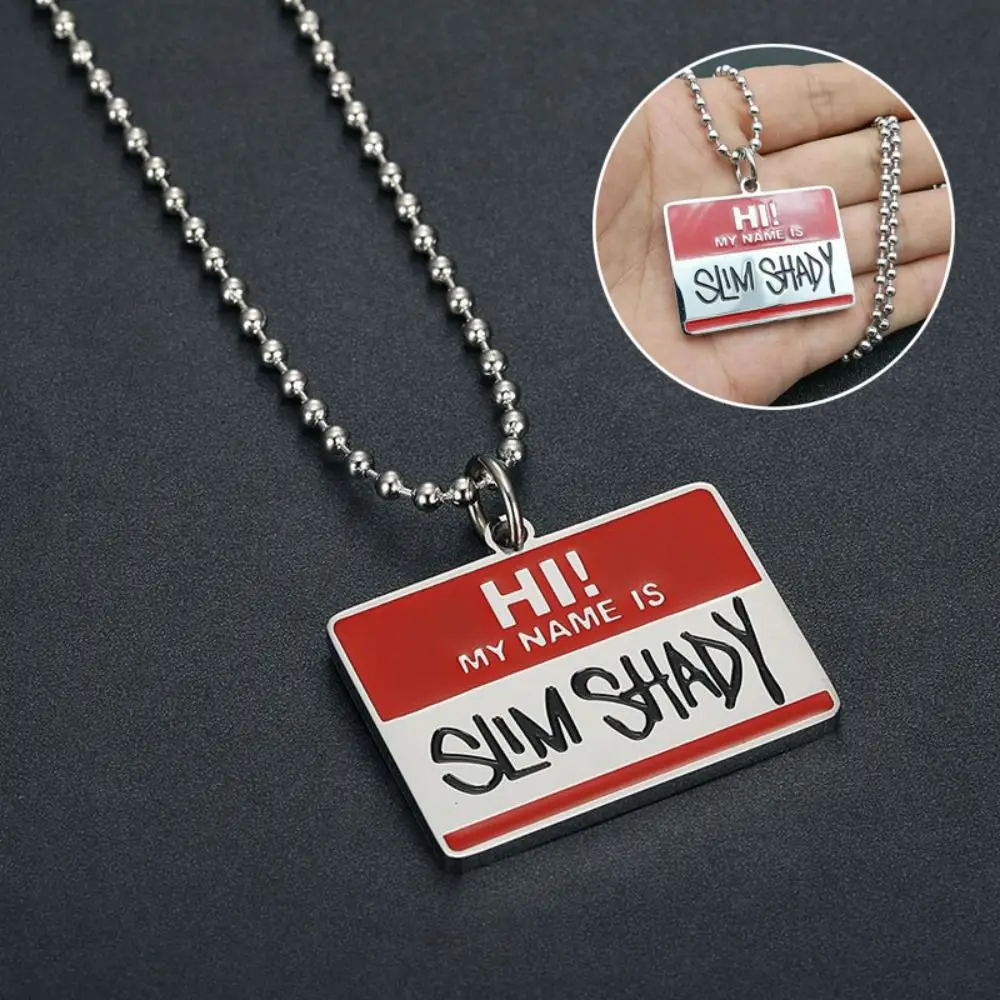 New Dog Tag Necklace for Men Hip Hop Necklace Titanium Steel Party Jewerly Accessories