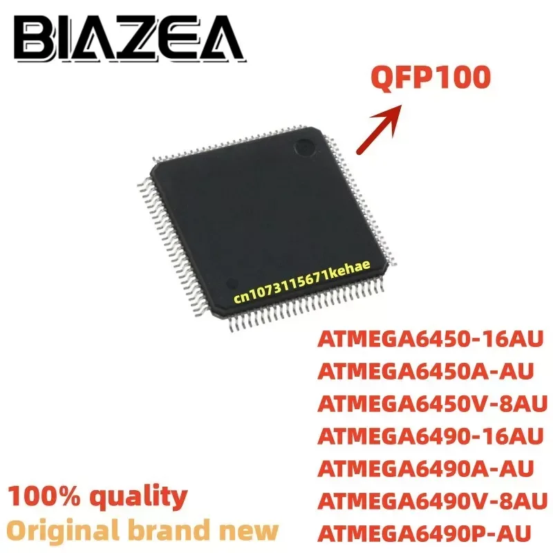 

1piece ATMEGA6450-16AU ATMEGA6450A-AU ATMEGA6450V-8AU ATMEGA6490-16AU ATMEGA6490A-AU ATMEGA6490V-8AU ATMEGA6490P-AU QFP100