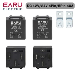 4 5 Pin 4P 5P 40A Waterproof Car Relay Long Life Automotive Relays Normally Open DC 12V 24V Relay For Head Light Air Conditioner