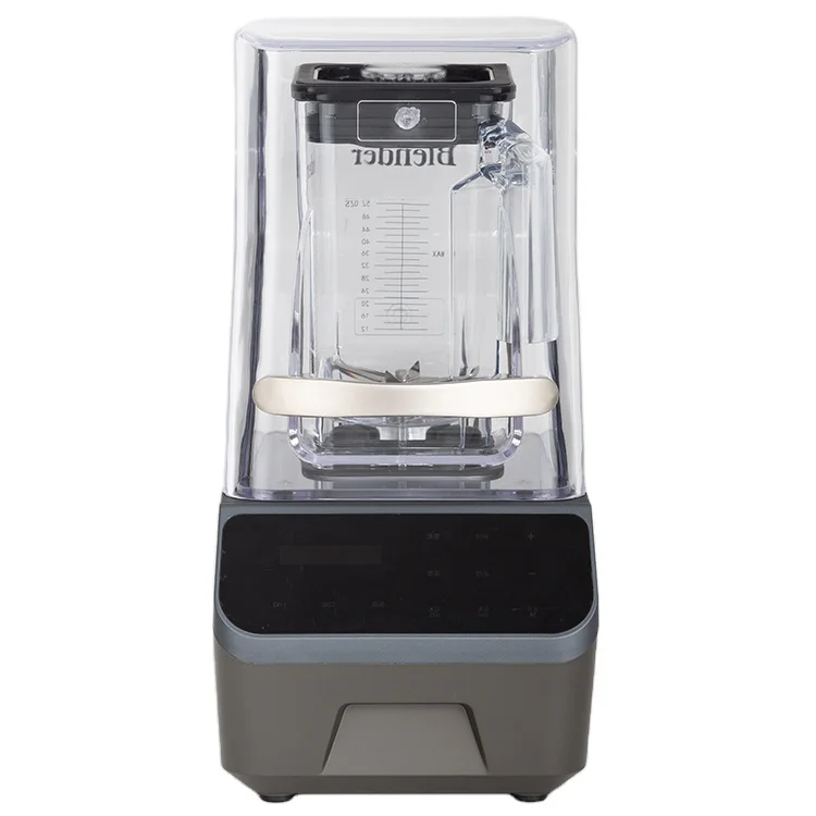 Professional Blender Strong Heavy Duty Commercial Blender with Removable Soundproof Enclosure  Smoothies Mixer