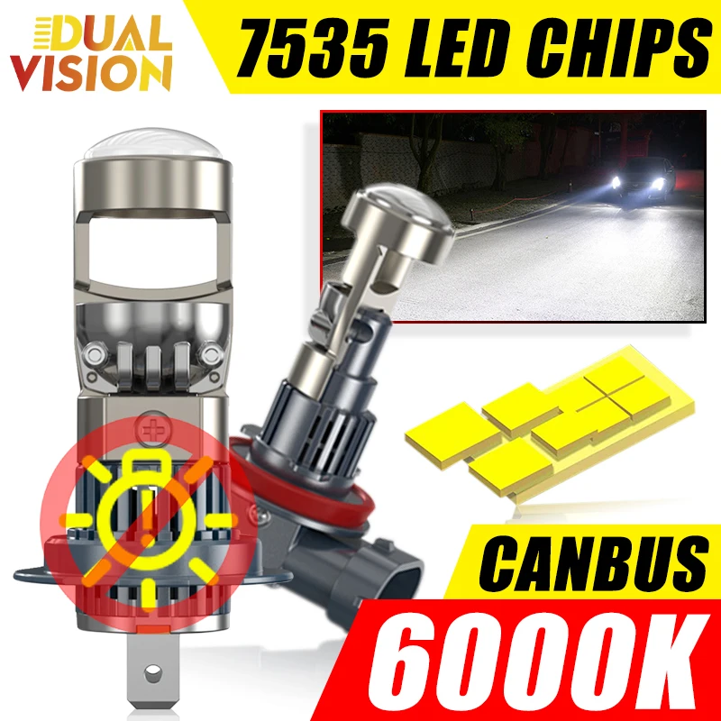 

1000 Вт 1000000 LM H7 Bi LED Canbus Автомобильная фара Мини-объектив проектора H11 H8 9005 9006 HB3 HB4 Светодиодный авто мотоцикл CSP чип 12 В 24 В