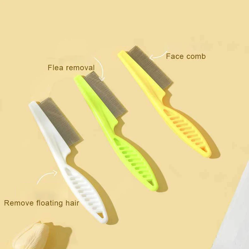 Pet Flea Comb Dog Cat Grooming Care Comb Cat Hair Removal Massage Comb Pet Grooming Portable Tools