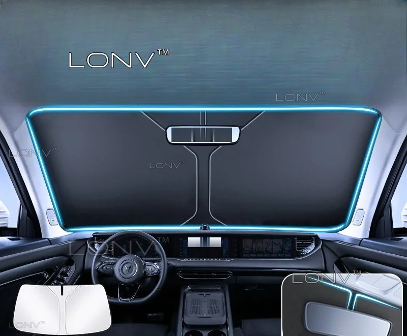 For Voyah FREE 2026 2027 2028 Car Sunshade Front Windshield Shade Cover Foldable Heat Insulation Anti UV Protection Accessories