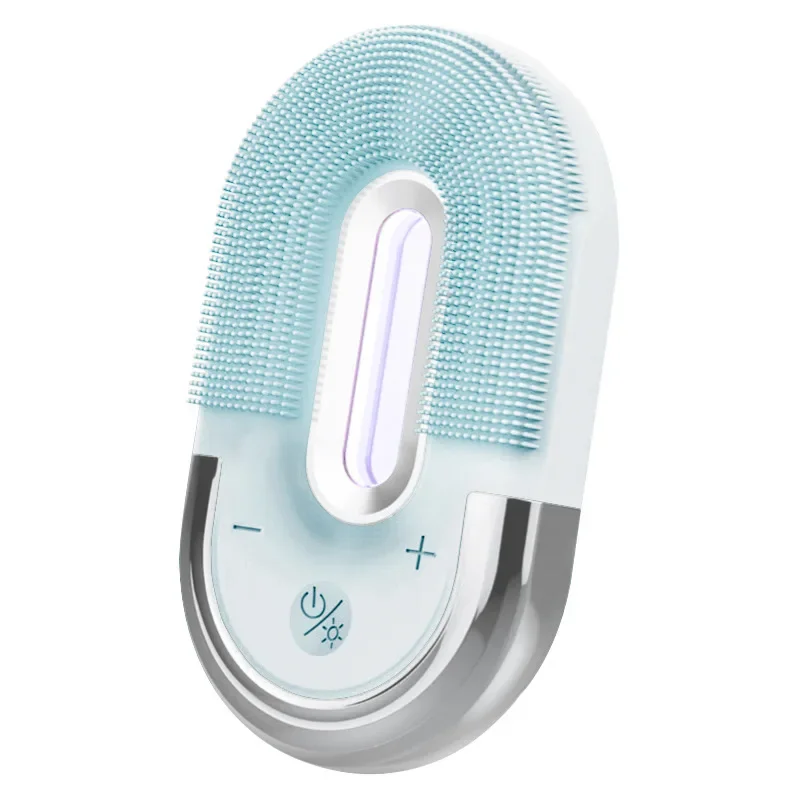 Free Shipping Silicone Gel Cleansing System Electric Facial Cleansing Instrument Waterproof Ultrasonic Beauty Face Cleaning