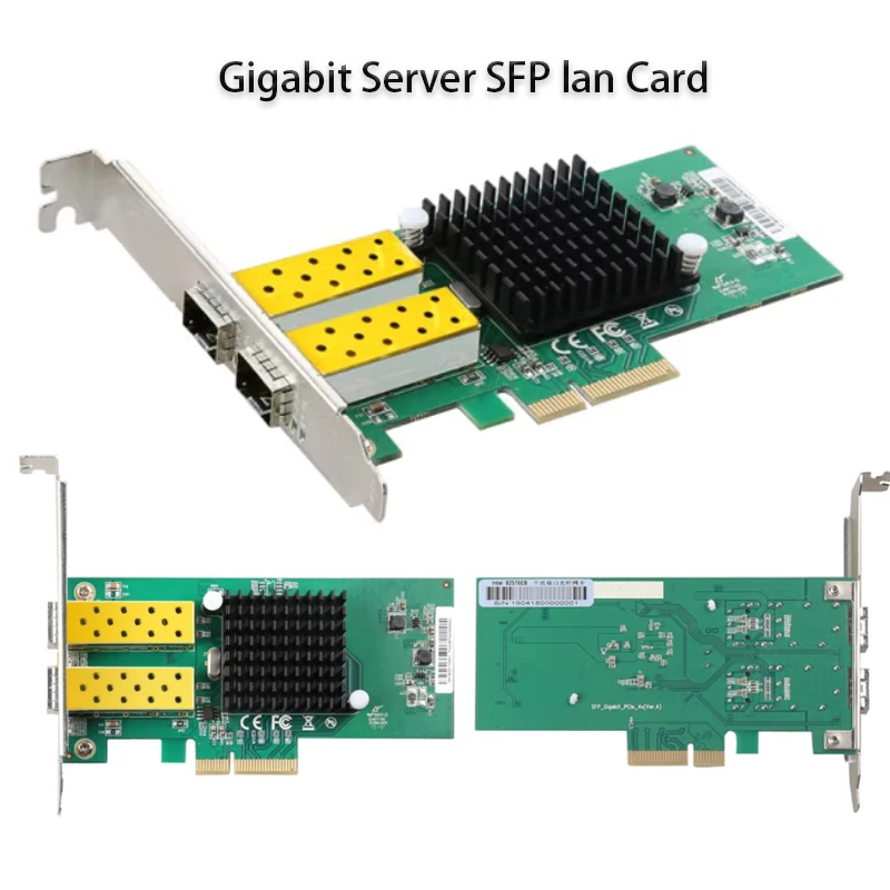 

Высокоскоростной SFP PCIE Гигабитная оптическая сетевая карта Серверный сетевой адаптер Удлинительный кабель для карты Lan Игровой адаптер-сплиттер для карт PCIE