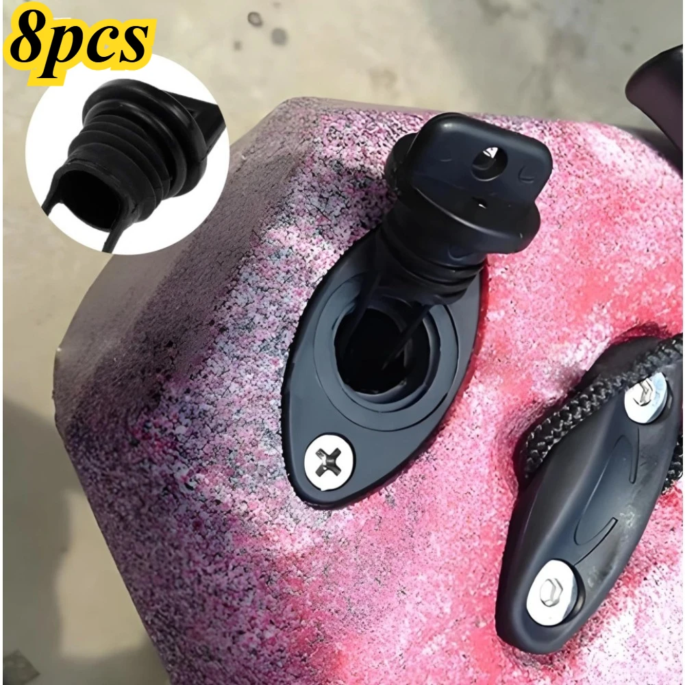 8pcs Drain Plug with Handle for Car Motorcycle Kayak Canoe Boat Hull Leak Sealing Replacement