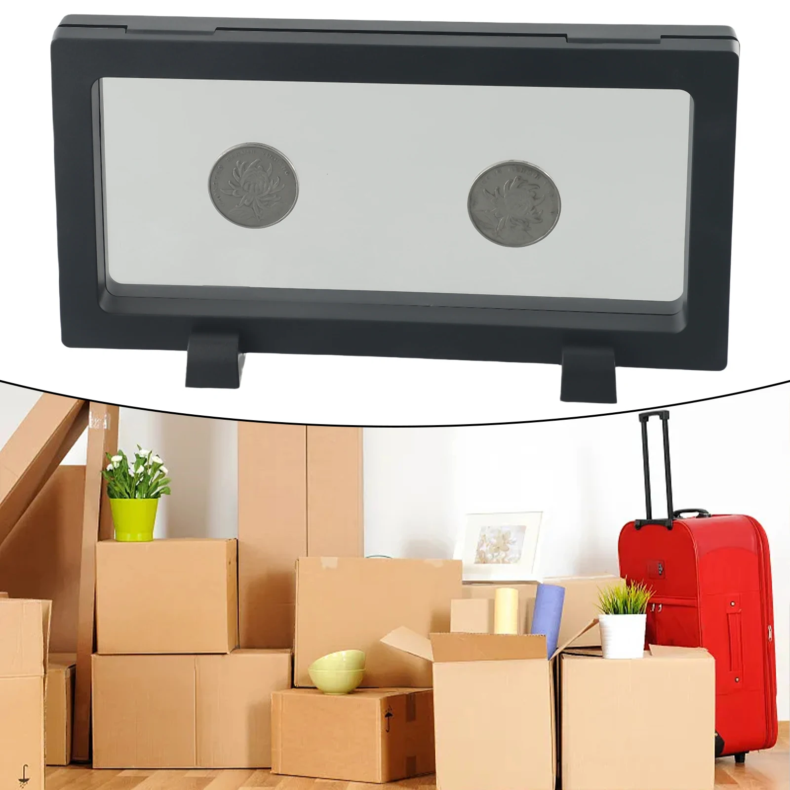 1 Pcs Storage Case For Medals Jewelry Stamps With PVC Enclosure And Optical PE Film For Museum Grade Presentation