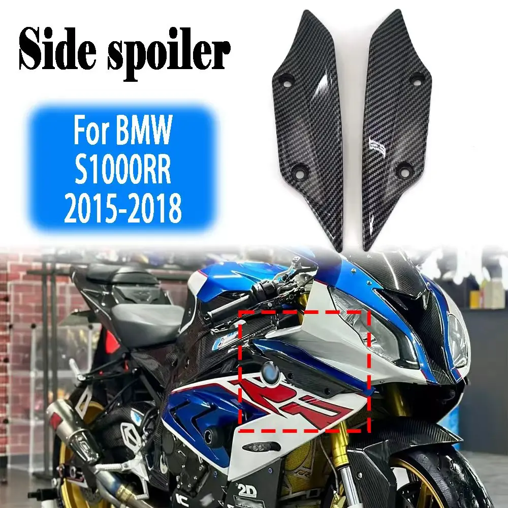 

For BMW S1000RR s1000rr 2021-2018 ASB carbon fiber Motorcycle Front Aerodynamic Winglets Windshield Fairing Wing accessories