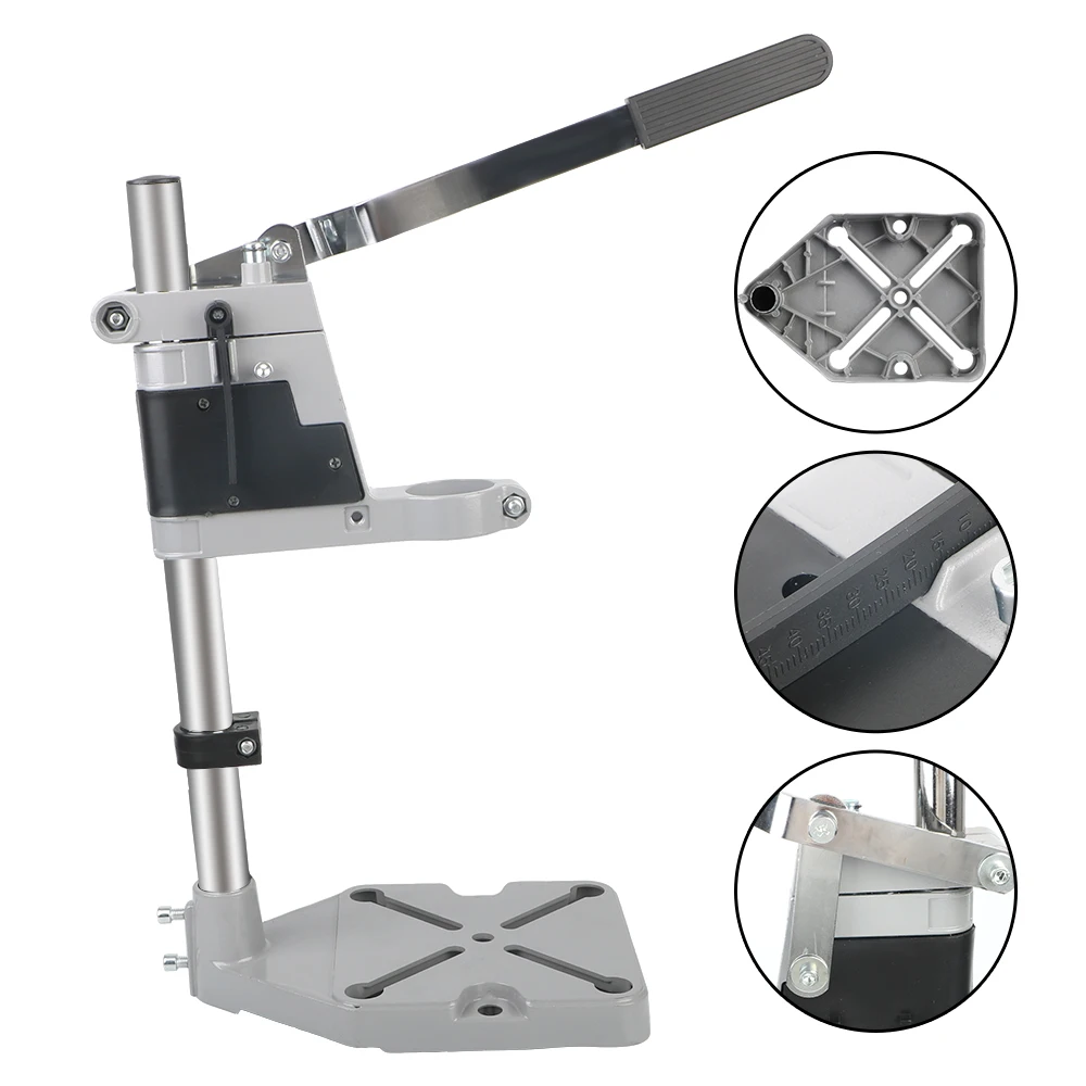 

Electric Drill Bracket For Woodwork Rotary Tool 400mm Base Frame Bench Drill Stand Drill Holder Power Grinder Accessories