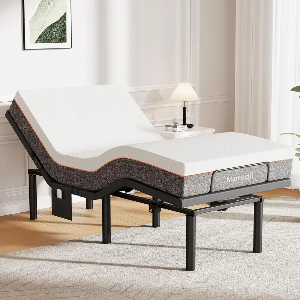 

10-Inch Gel Memory Foam Adjustable Bed with Wireless Remote and Under-Bed Nightlight