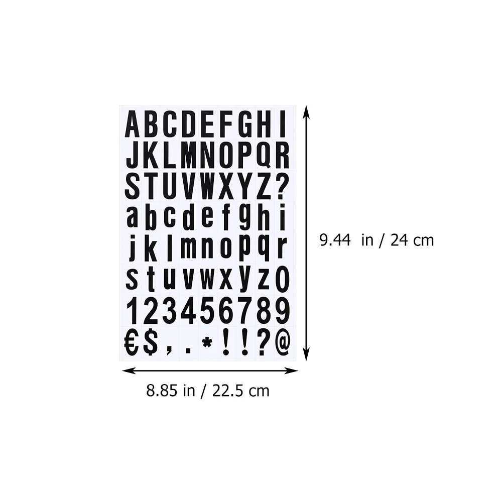 10 أوراق ملصقات أرقام الأبجدية البلاستيكية مقاوم للماء لتقوم بها بنفسك الشارات لصندوق البريد نافذة السيارة مجموعة أرقام الحروف ذاتية اللصق