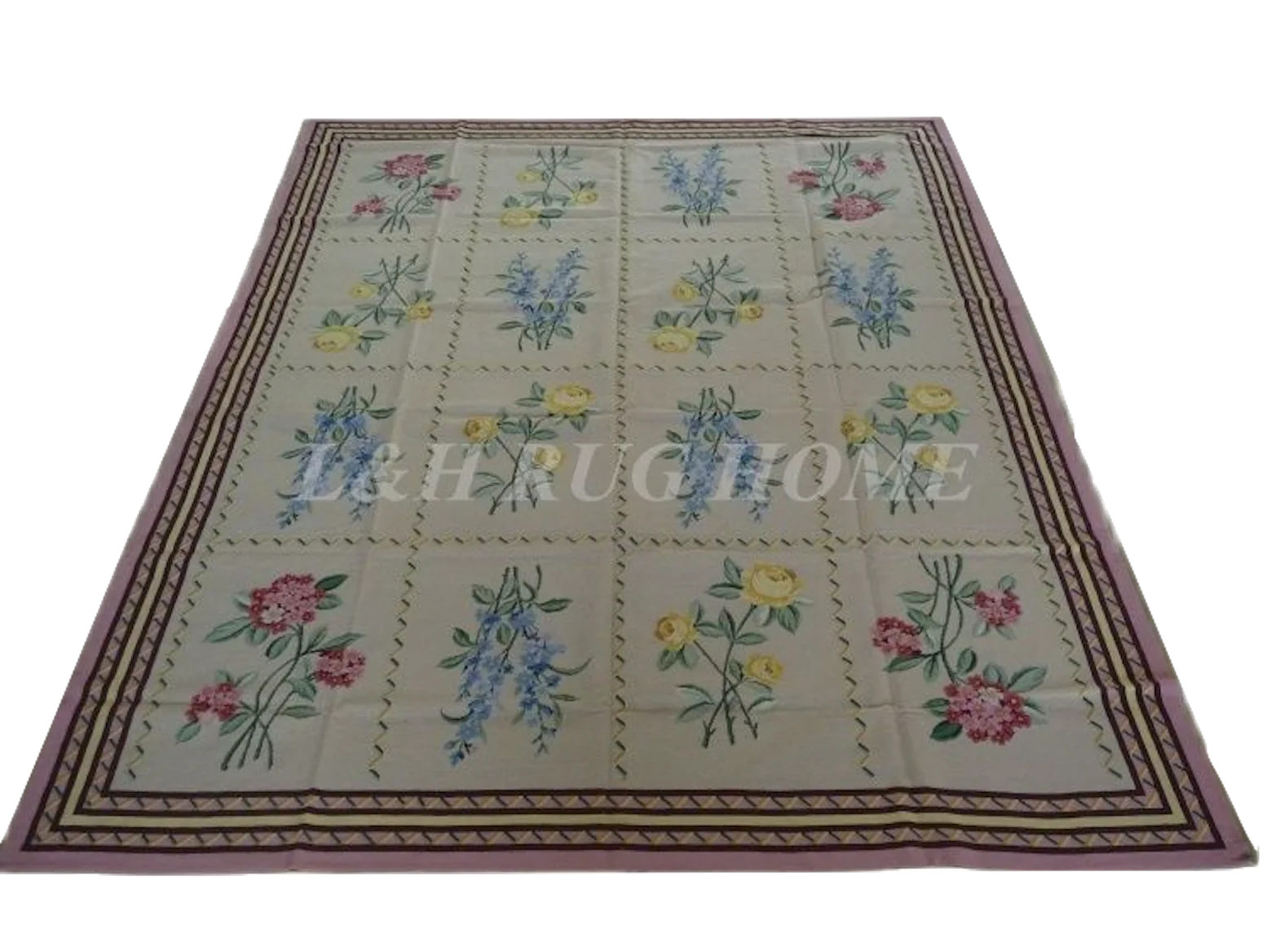 

Free shipping 8'x10' needlepoint carpets hand knotted handmade rugs for home decoration