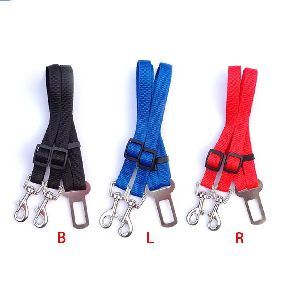 1pc Dog Car Seat Belt Car Dog Leash Lead Two Dogs Big Dog Puppy Car Seat Belt Adjustable Dog Leash Automotive Supplies