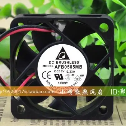 Original CPU Fan for Delta AFB0505MB 5015 5V 0.33A 5CM USB Silent Dual Ball Cooling Fan 50*50*15mm