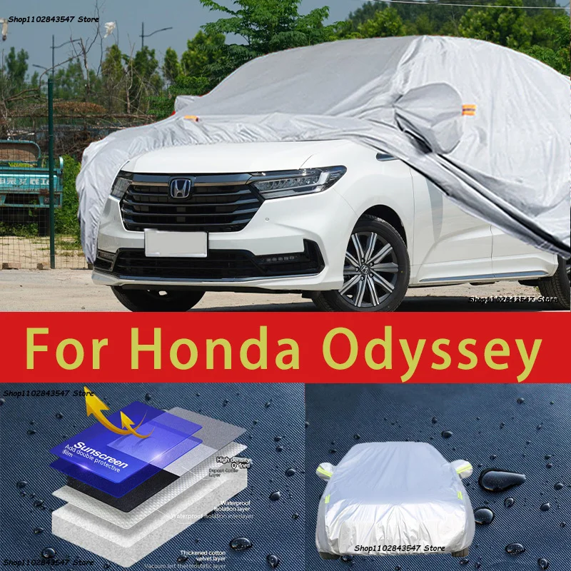 

For Honda Odyssey Outdoor Protection Full Car Covers Snow Cover Sunshade Waterproof Dustproof Exterior Car accessories