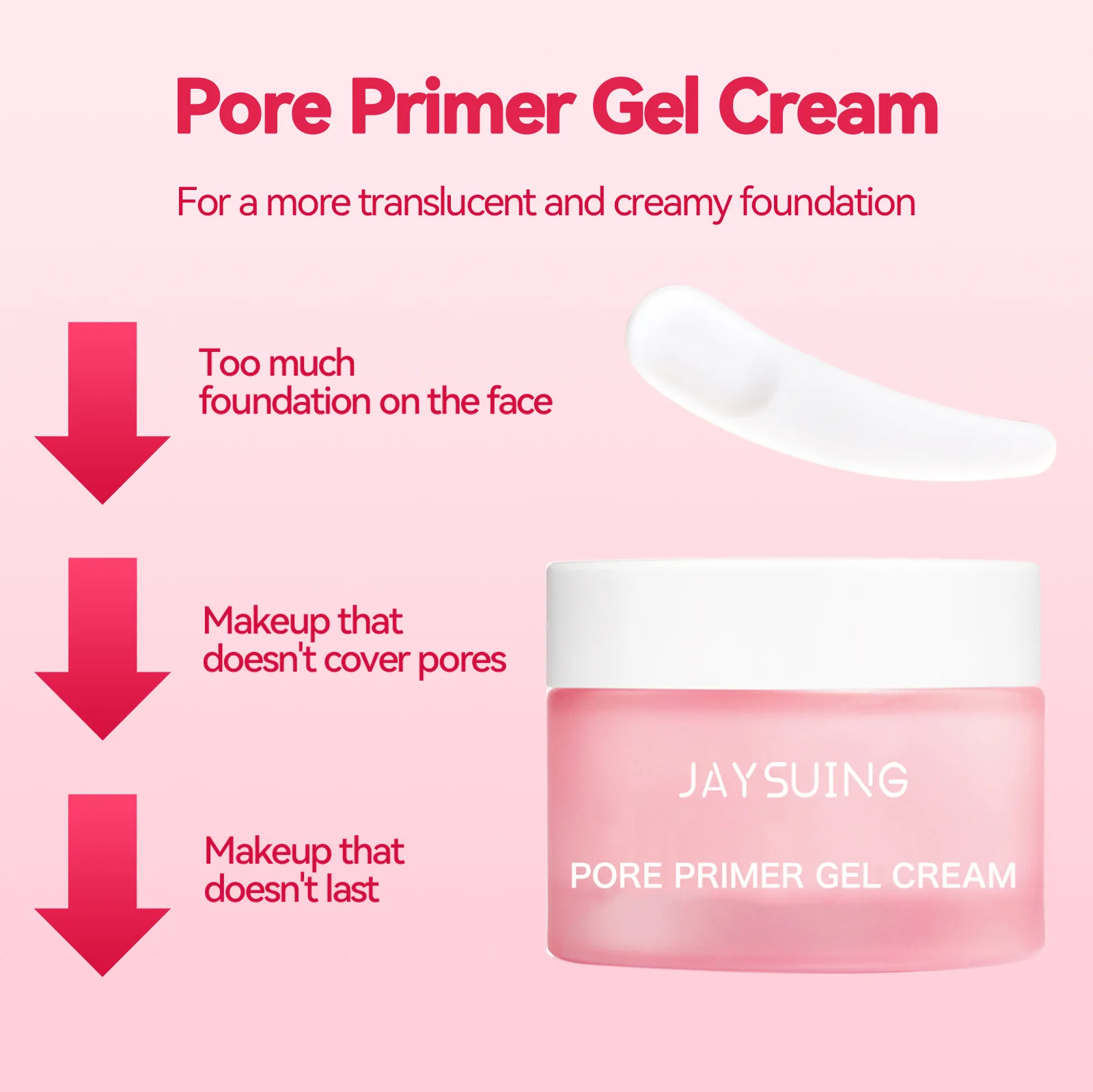 Pore Primer Gel Cream invisibile Oil-Control Smooth Fine Lines idratante Brighten Face Concealer Matte Base Makeup Cosmetics