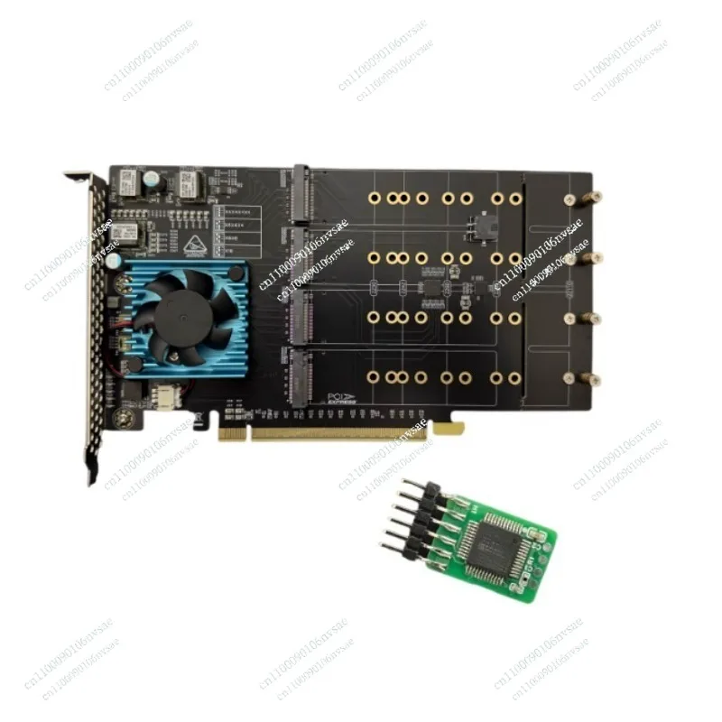 

PLX8749 Бесплатный привод, бесплатная основная плата, разделенная 8-дисковая M.2, полная высота, карта расширения