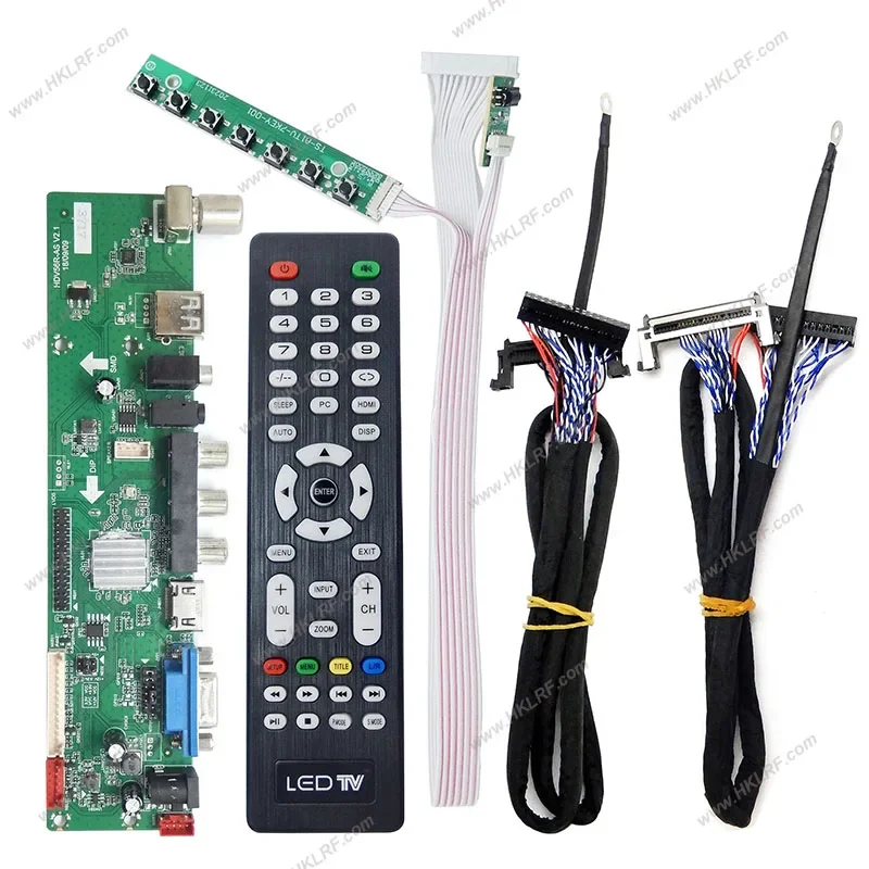 Keypad LVDS Cable V29V56V59 HDV56U-AS V2.1 Universal TV Controller Driver Board