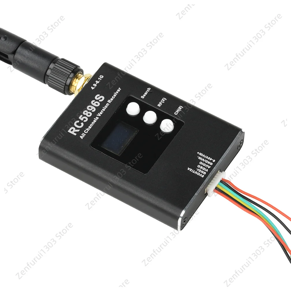 RC5896S Receiver 4.9-6.1GHz 96 Frequency Point 5.8G Video Receiver with PLL Stability for Image Transmission and Reception