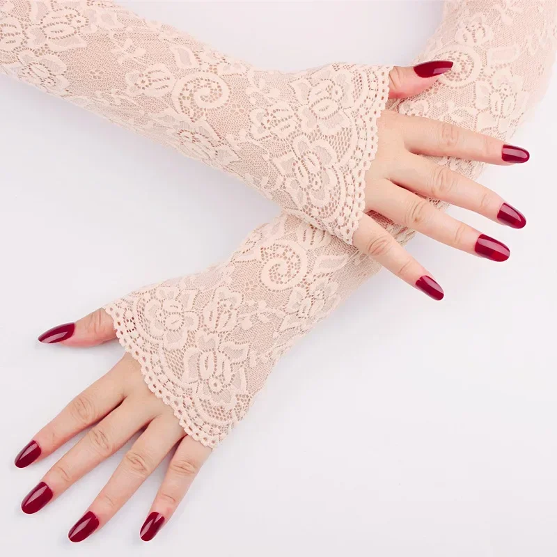 

Summer Ice Silk Sleeves, Sunscreen Women's Gloves, UV Protection, Driving Dance, Long Arm Protection Sleeves