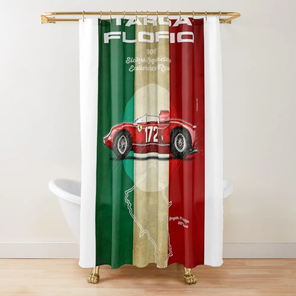 

Targa Florio Vintage Shower Curtain Luxury Bathroom Shower Shower For Bathrooms Curtain