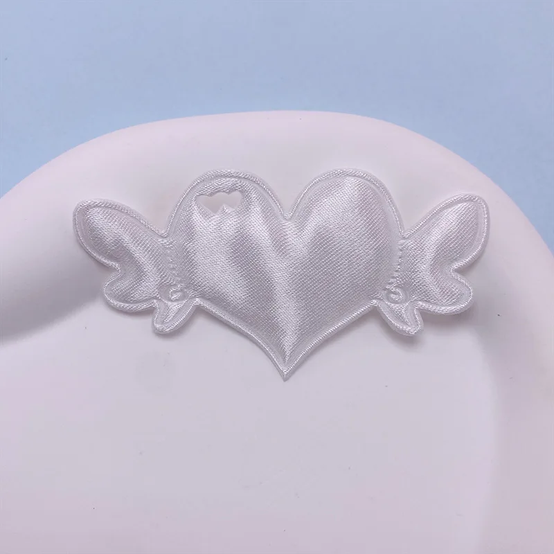 50 Stück 7*3,8CM Doppelseitige Herz-Engelsflügel-Applikationen für DIY Haarspangen-Zubehör, Kleidung, Kopfbedeckungen, Taschendekoration, Aufnäher – Detail 11