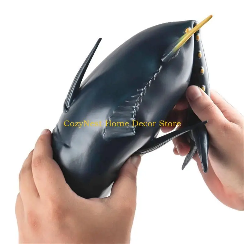 92MF Toy Fish Decoration Fun Simulate Tunas Ornament Decor Educational Item Realistic