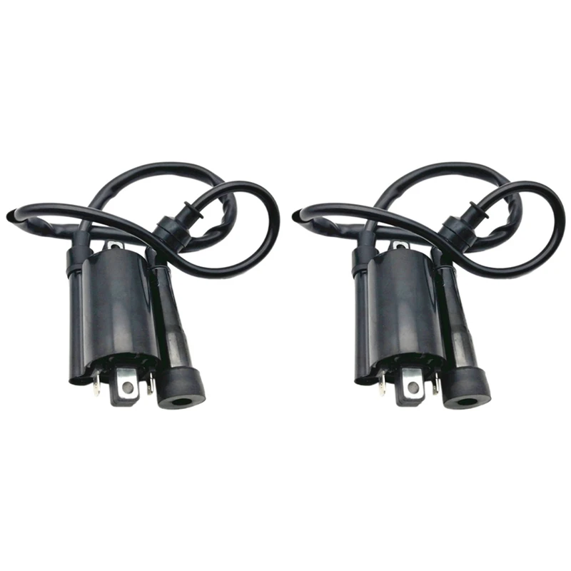 2Pcs Motorcycle Ignition Coil Ignition System Unit For Yamaha V Star 650 1999 -2014 GN250 ATV 300CC