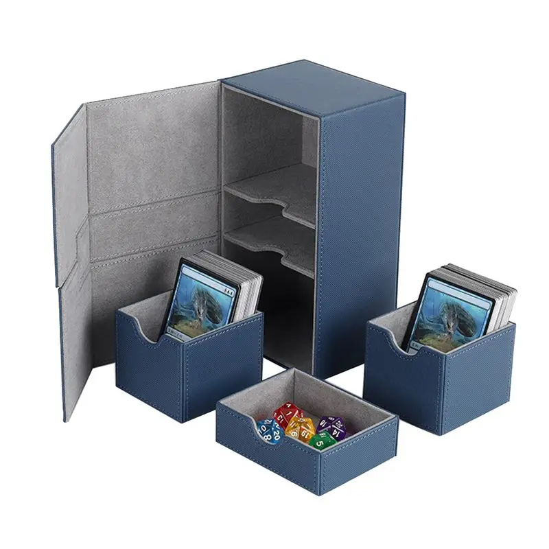 

Multifunction Case Container Card Box Card Protector Card Deck Boxes Holds 200+ Card Carrying Organiser Case-[A04I Tools]