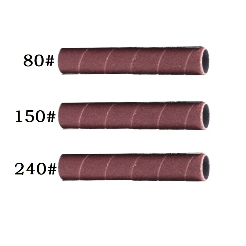 1 pz 4.5 pollici levigatura tamburo manicotti carta abrasiva tamburo strumenti di lucidatura 80/150/240 # per strumento rotante levigatrice orbitale casuale
