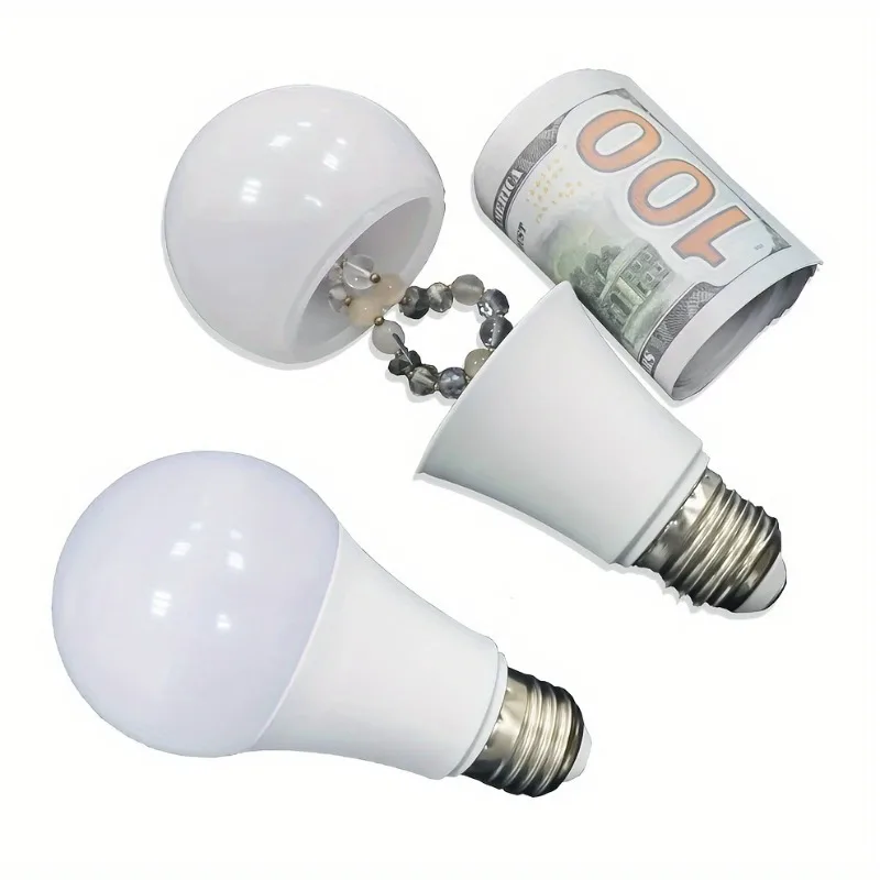 1 PCS Imitate Bulb Shaped Safety Storage Box (Non Real Bulb), Simulated Bulb Storage Box, Party Gift, Holiday Gift