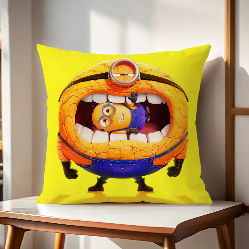 D-Despicable Me Cartoon pillow cover Sofa living Printing Decoration Room Home Office Coffee Shop Car Nordic Simplicity Cover