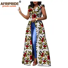 African Maxi Dress with Ankara Print #5