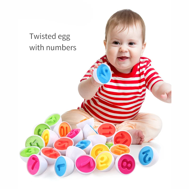 

Matching Eggs Toys for Toddlers 1 2 3Y Montessori Toys Easter Eggs Baby Color Shape Sorter Games Educational Learning Toys Kids