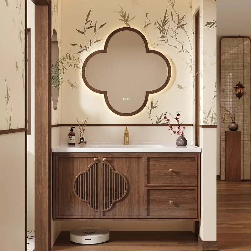 

Wooden Large Bathroom Cabinet Disinfecting Partitions Toilet Dressers Mirror Cupboard Accessories Vestidores Home Decoration