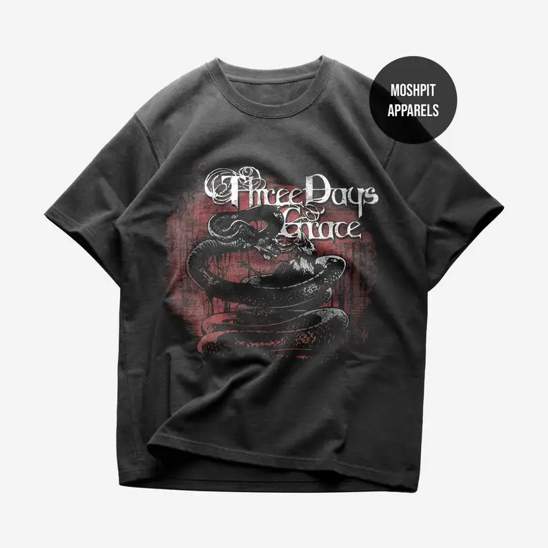 

Three Days Grace T-Shirt Rock Music Shirt TDG Band One-X Album Life Starts Now Three Days Grace Merch Unisex clothing