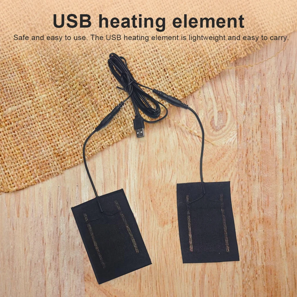 USB Heating Pad USB Heater Sheet Foldable 2 in 1 Cloth Heater Multi-Function Warming Heating Pad for Gloves Socks Clothes