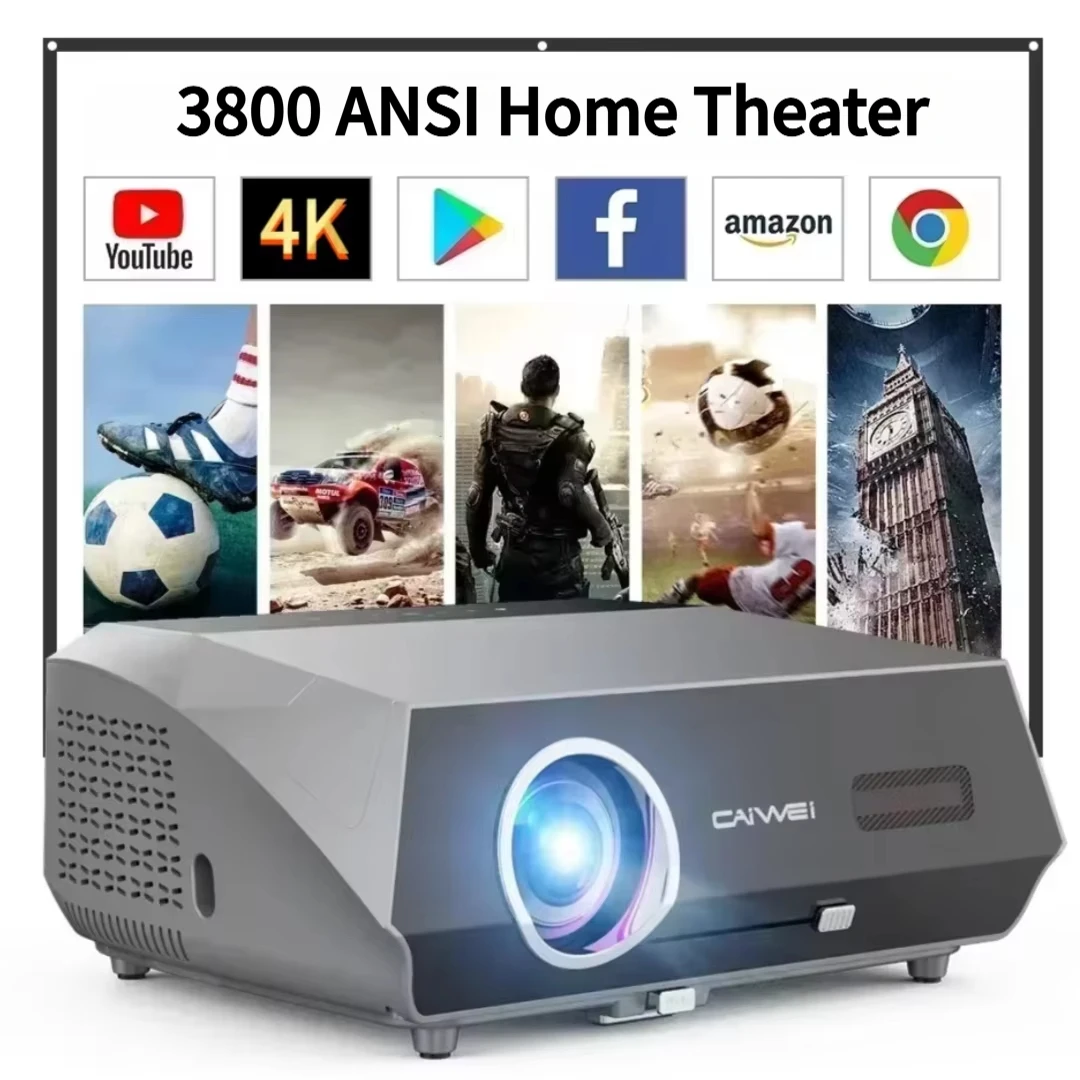 

3500 ANSI 4K кинопроектор автофокус ключевый камень коррекция домашнего кинотеатра 2.4 + 5G wifi bluetooth 1080P full hd HDR10 у